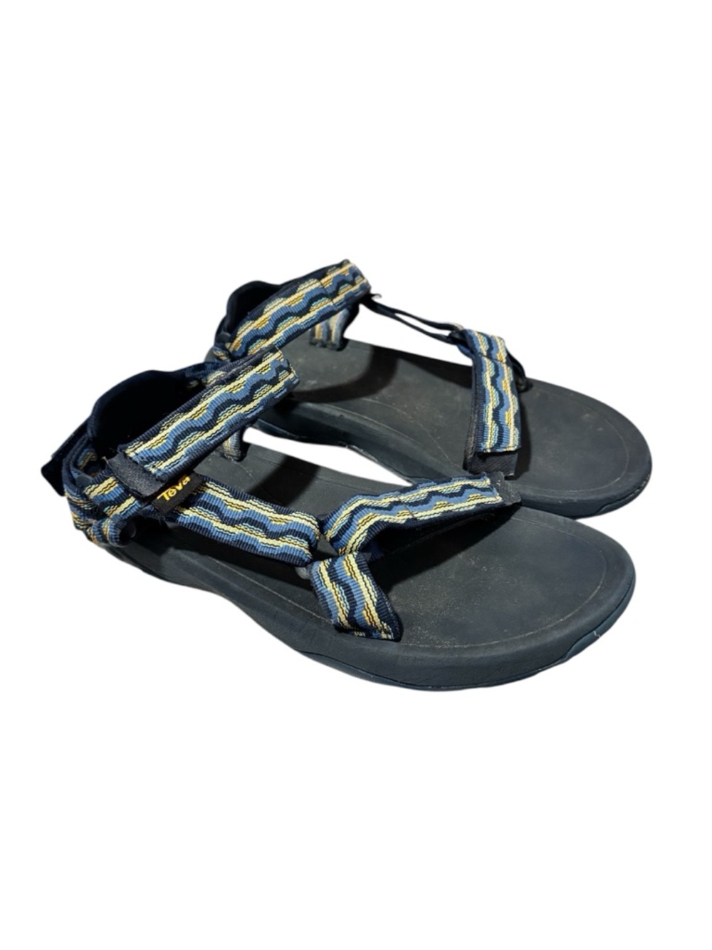 Teva Universal Trail Sandals Blue Yellow Strap Comfort Hiking Women’s Size 6